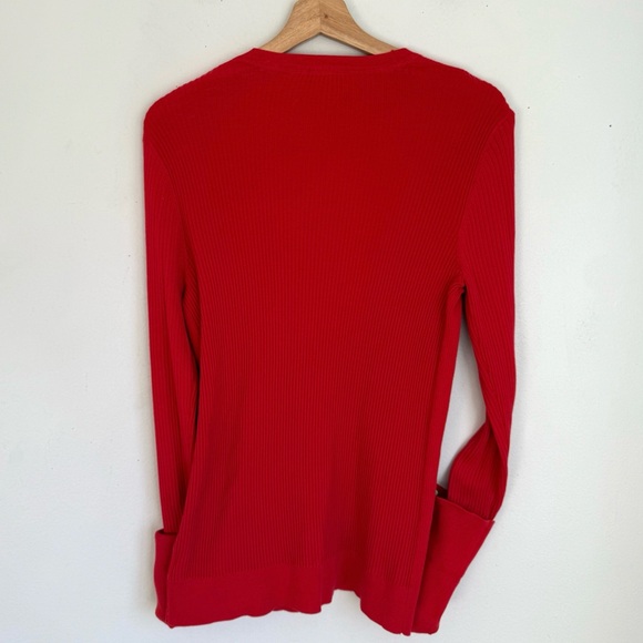 Tory Burch Red Cardigan Sweater - Picture 6 of 8